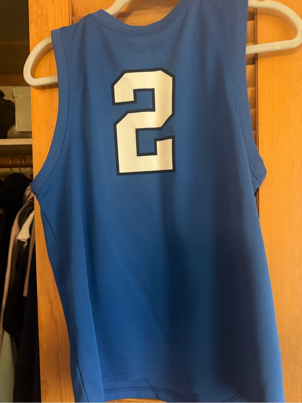 Nike Blue Basketball Jersey with White Number 2 Duke